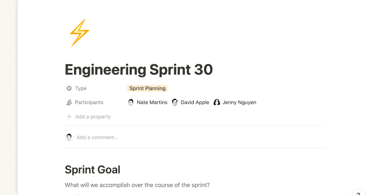 meeting agenda template hero