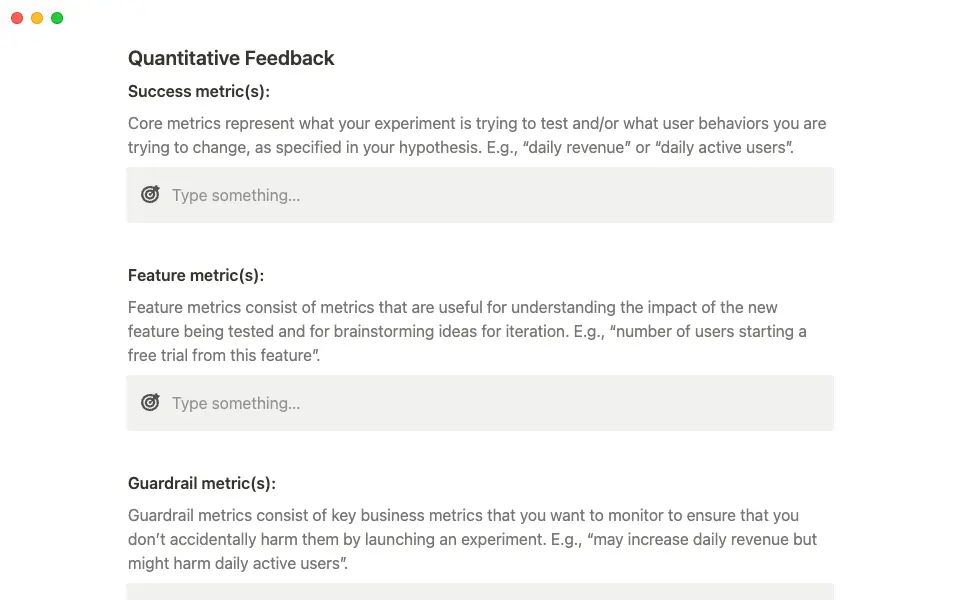 Connect your project to meaningful metrics to build with focus and measure success.