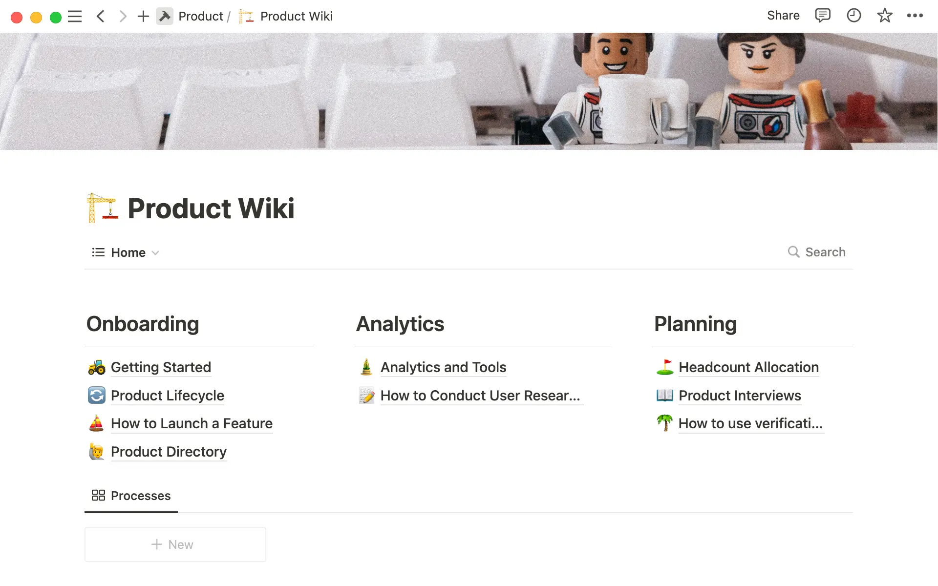 Your product wiki can be the hub for all your teamโs work.