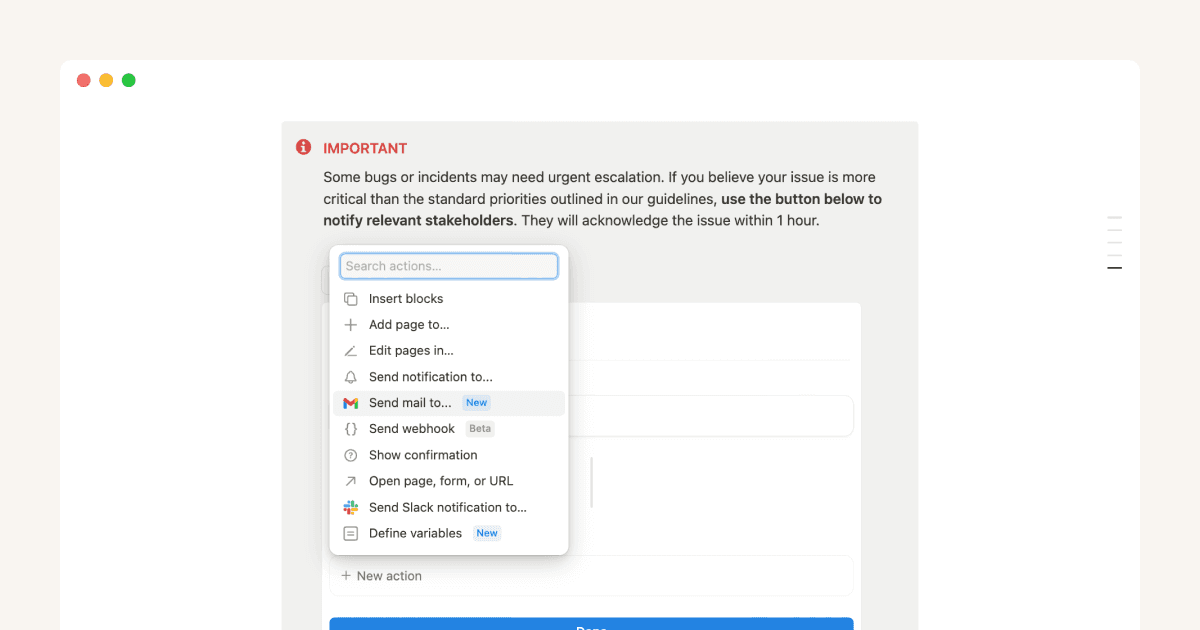 Notify people instantly โ with just a click of a button