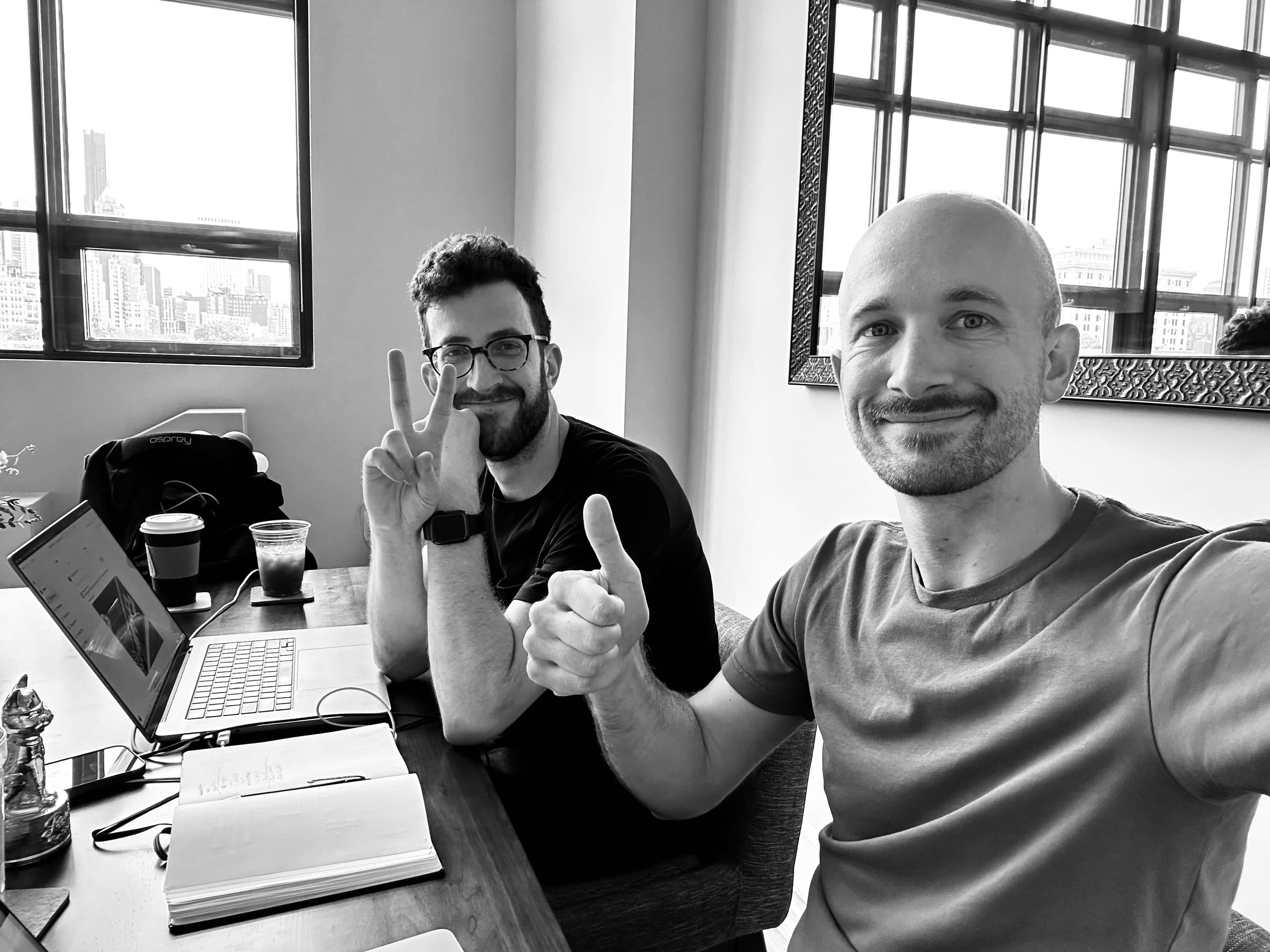 Campsiteās co-founders Brian Lovin (left) and Ryan Nystrom (right).