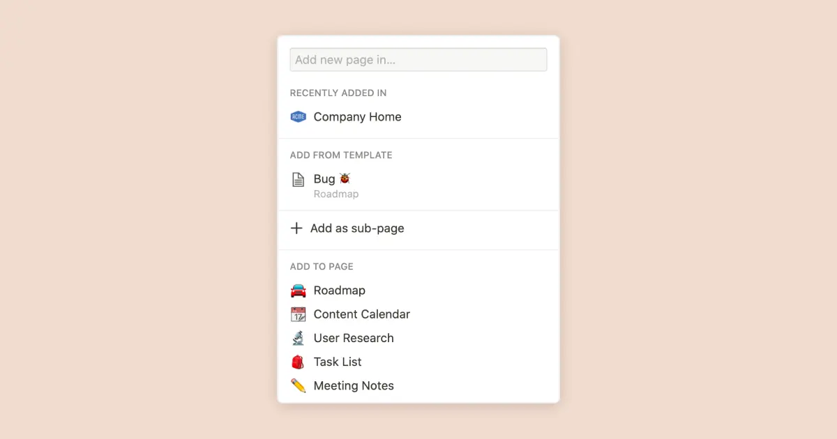 How to create new pages as you type