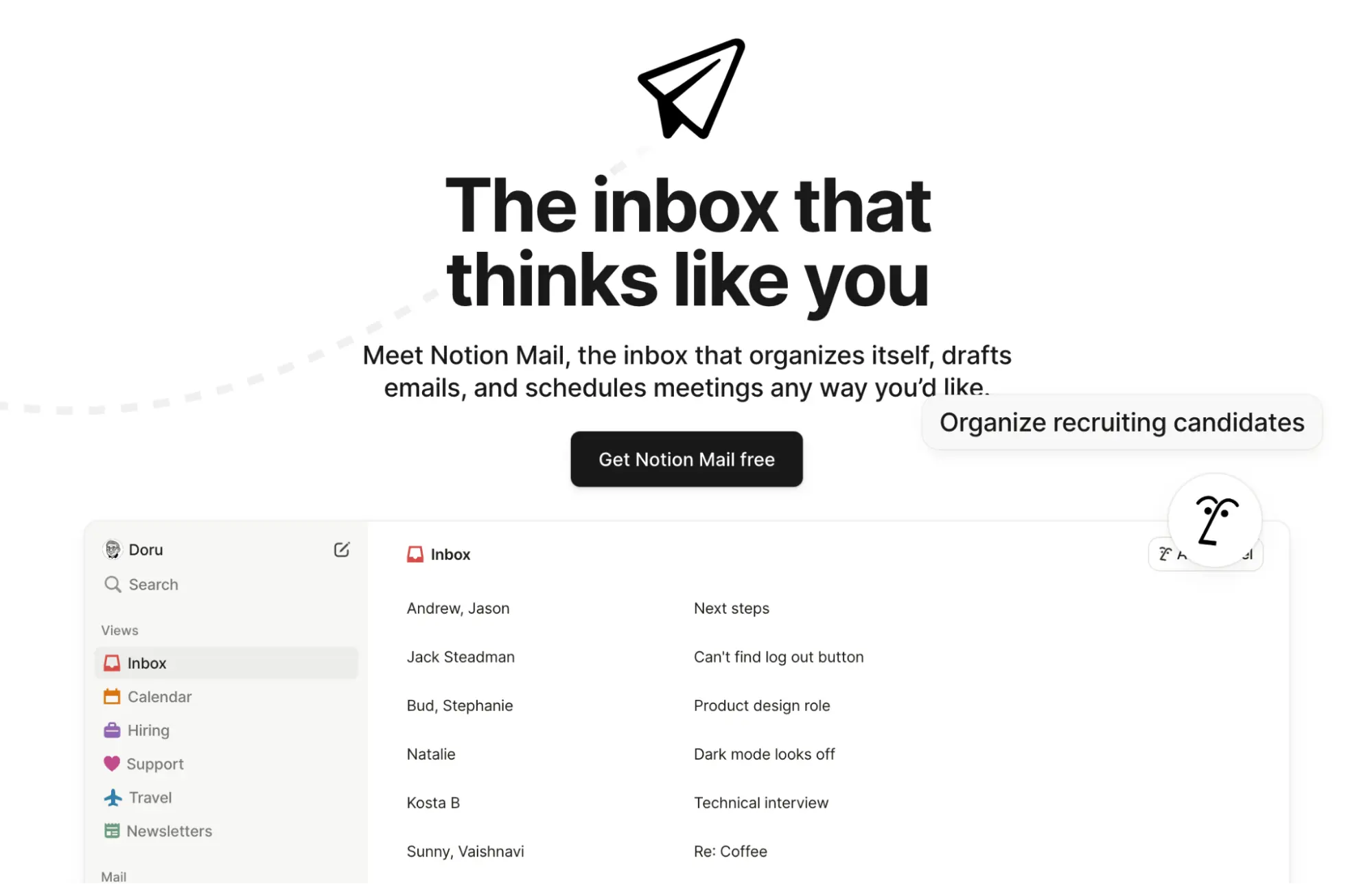 Notion Mail desktop app