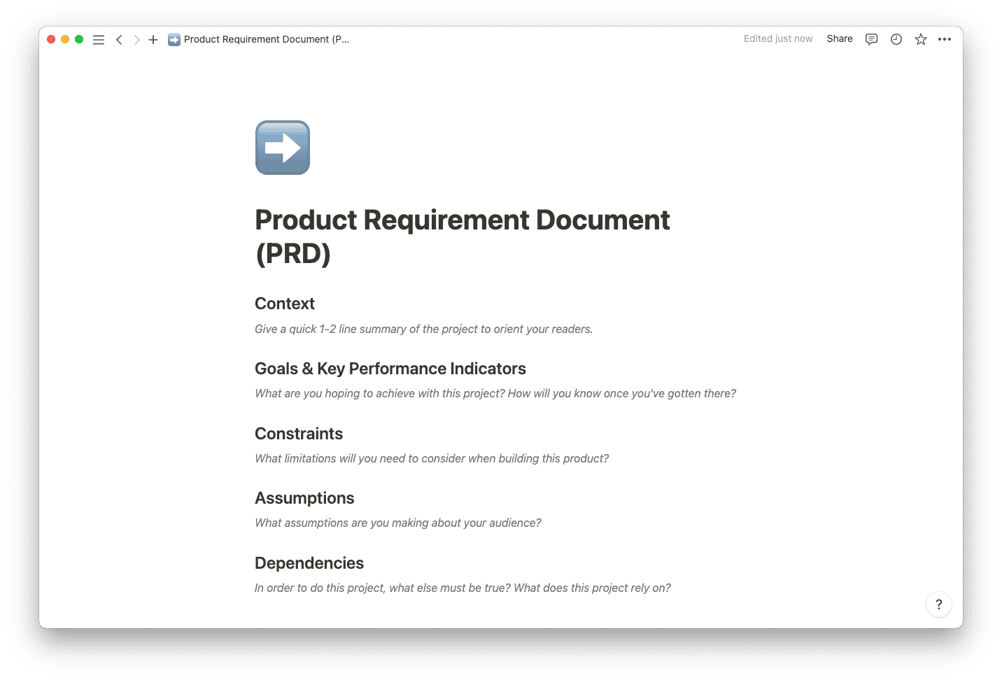 Product Requirements Document thumbnail
