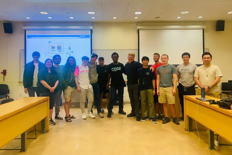 Just a small group from the App Development Club. Thatās me in the middle!