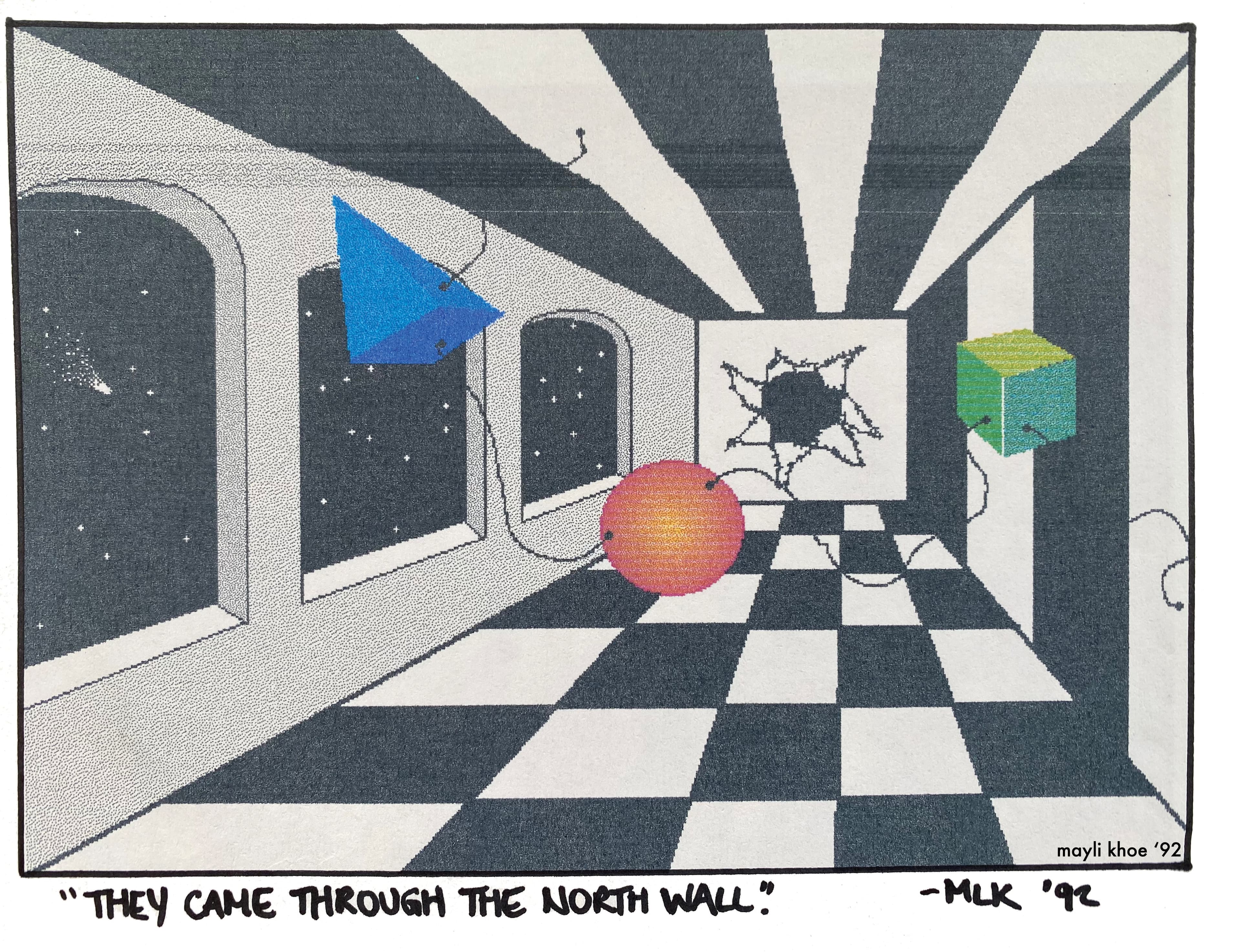 More of May-Liâs early digital art, 1992. Image from May-Li Khoe.